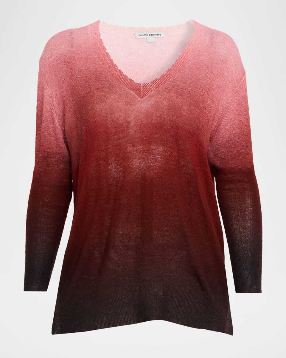 Ombré-Print Cashmere Sweat